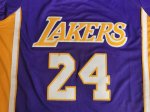 NBA 24 Bryant Lakers Maillot manche courte Violet